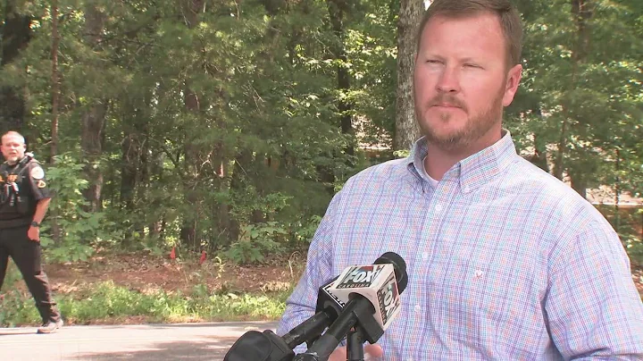 Anderson County Sheriff Chad McBride speaks on dep...