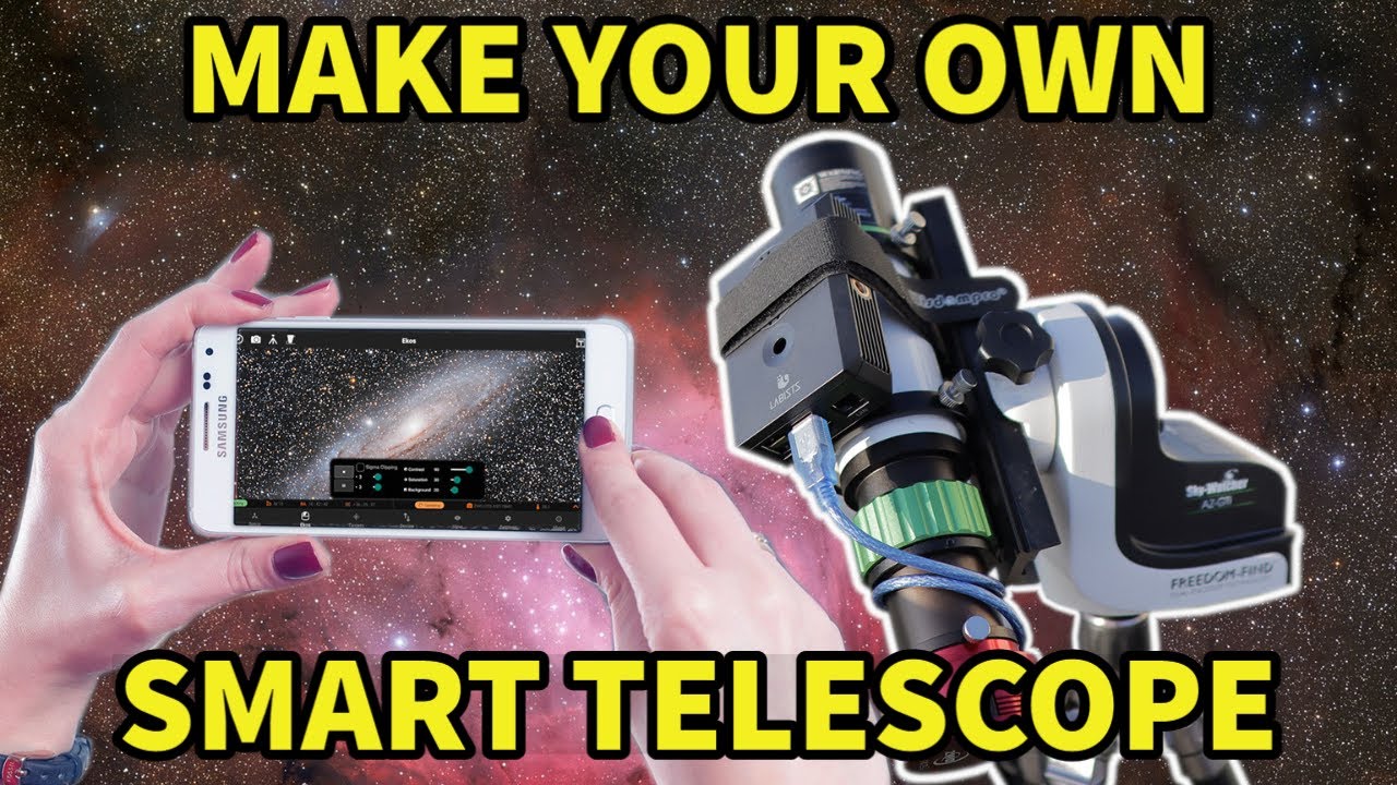 HOWTO Make a POWERFUL smart TELESCOPE! Better than much bigger telescopes! 