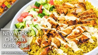 New York Style Chicken over Rice | Halal Guys Mediterranean Chicken N Saffron Rice | Foodstalgia_usa by foodstalgia_usa 730 views 3 years ago 5 minutes, 21 seconds