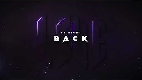 4K Be Right Back Overlay!! Free Download!! By Motion Cloud