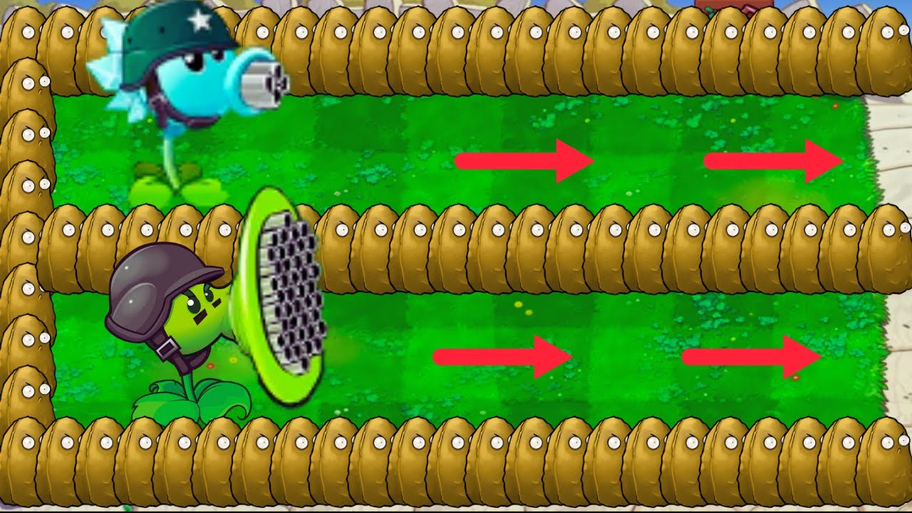 99 Snow Pea vs Gatling Pea vs Dr. Zomboss - Plants vs Zombies Hack ...