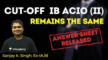 IB Cut-off analysis remains the same | Sanjay k. Singh- Ex IMA, IA & IB | Shaurya Aur Vivek.