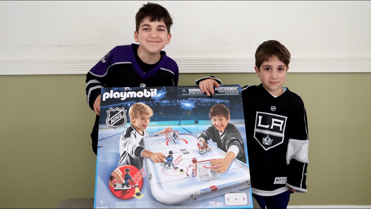 Toy Unboxing - Playmobil NHL Hockey Arena! - Arqa & Bek