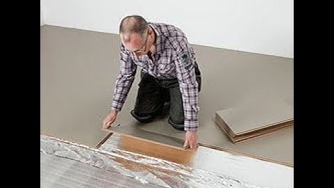 Hoe leg je een Forbo Marmoleum click vloer ?