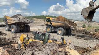 Loading And Dumping In Front Loading Liebherr R9350 ~ Megamining by Mega Mining Channel 46,608 views 3 weeks ago 11 minutes, 14 seconds