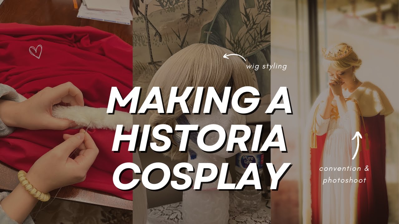 QUEEN HISTORIA, ATTACK ON TITAN | productive cosplay sewing tutorial, royal cape, wig styling