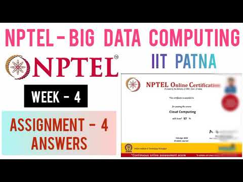 NPTEL: Big Data Computing Assignment 4 Answers | Week 4 Quiz Answers |BigData Computing by IIT PATNA