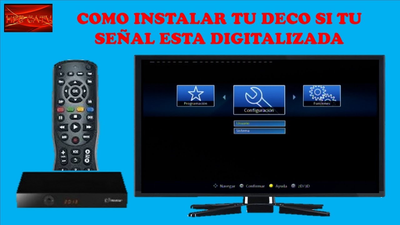 COMO INSTALAR TU DECODIFICADOR SI TU SEÑAL ESTA DIGITALIZADA-CURSO DE  TELEVISION POR CABLE 