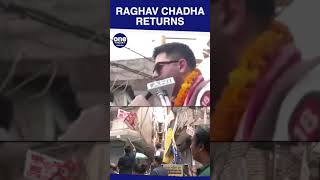 AAP MP Raghav Chadha holds a roadshow in Delhi ahead of the sixth phase of Lok Sabha Elections.