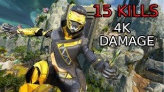 World Best 10 Year Old 4K? 15 KILL GAME!!! APEX LEGENDS