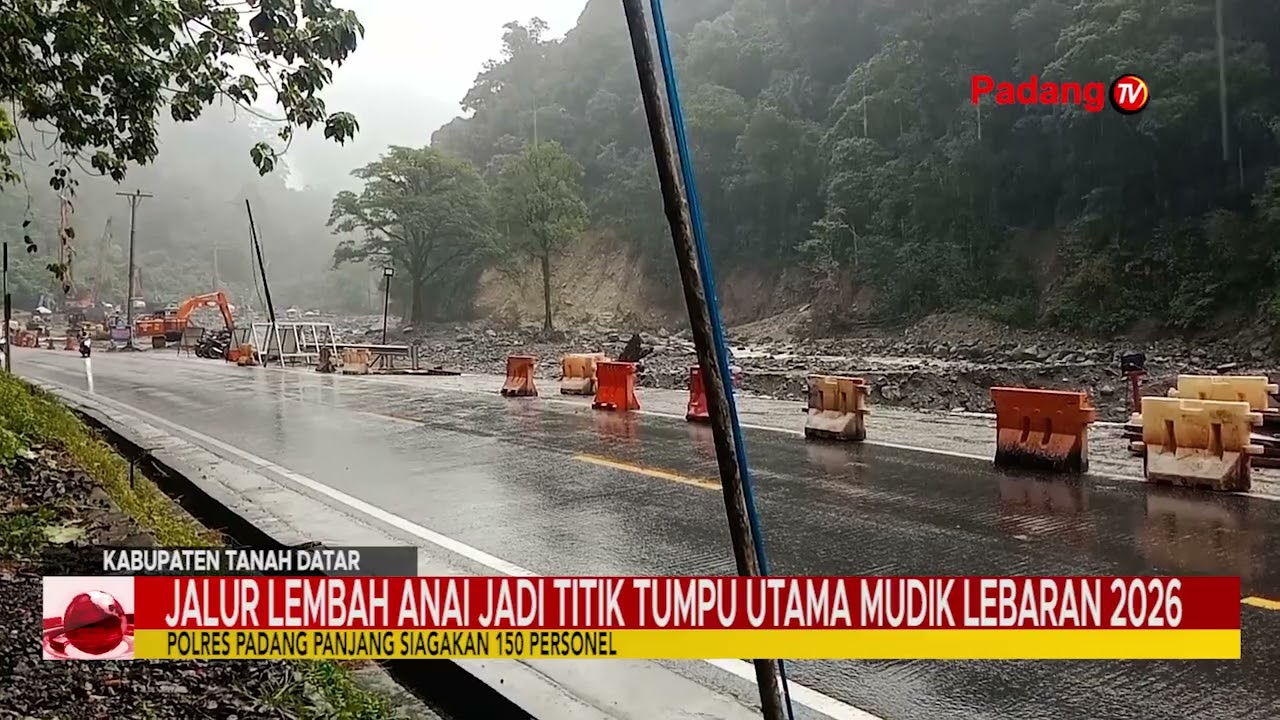 Jalur Lembah Anai Diprediksi Jadi Titik Utama Arus Mudik Lebaran 2026
