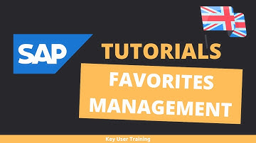 SAP - How to create Favorites ?