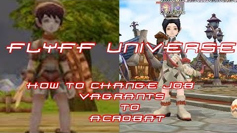 flyff universe|how to change job vagrant to acrobat