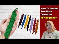 CROCHET: How To Crochet Face Mask Connector | For Beginner