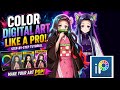 Color digital art like pro|in ibis paint x app| • I wish I knew it early (Part 1) 