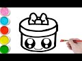 Cute Gift Box Drawing, Coloring &amp; Painting for Kids and Toddlers |