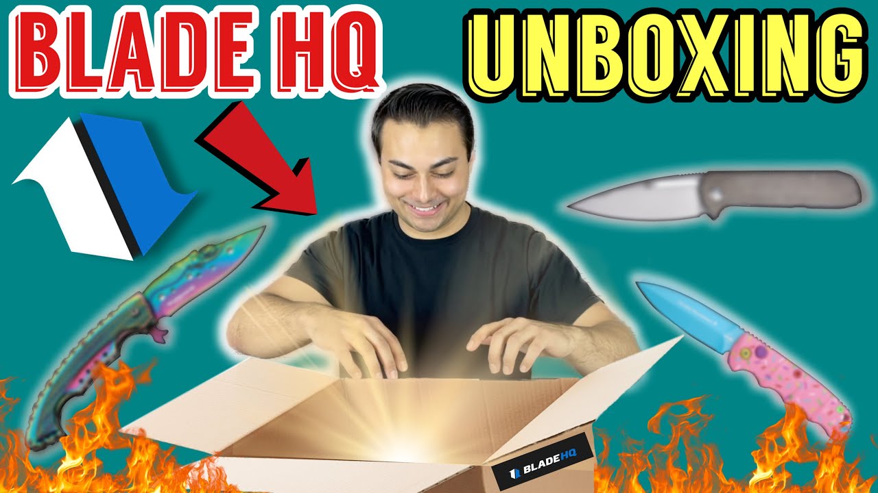 BLADE HQ SENT US A MYSTERY BOX!!! Unboxing New Knives and EDC Gear