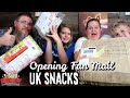 Americans Try UK Snacks & Sweets || Opening Fan Mail