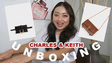 CHARLES & KEITH CROSSBODY BAGS UNBOXING AND TRY ON! (I