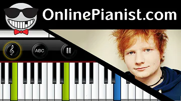 How to play Afire Love by Ed Sheeran on Piano - Tutorial & Sheets (Easy Version)