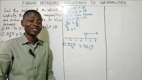 Joshua Okwuwe Online Maths -FINDING INTEGERS SOLUTIONS TO INEQUALITIES