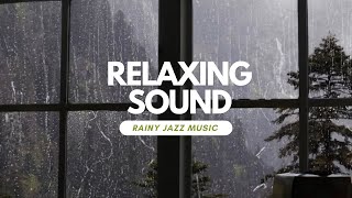 Jazz Relaxing Rain Sound for Study☕ Warm Jazz Instrumental Music & Cozy Coffee Shop Ambience