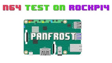 n64 test on rockpi4 - powered by Panfrost open source mesa driver