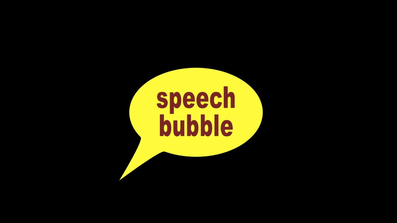 speech bubble after effects