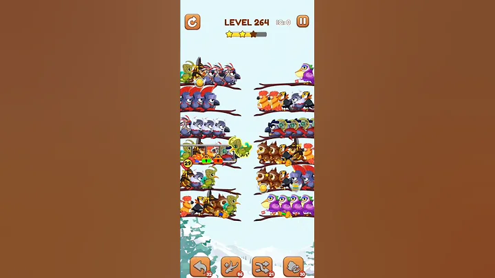 BIRD SORT 2 COLOR PUZZLE GAME🐦      LEVEL 264