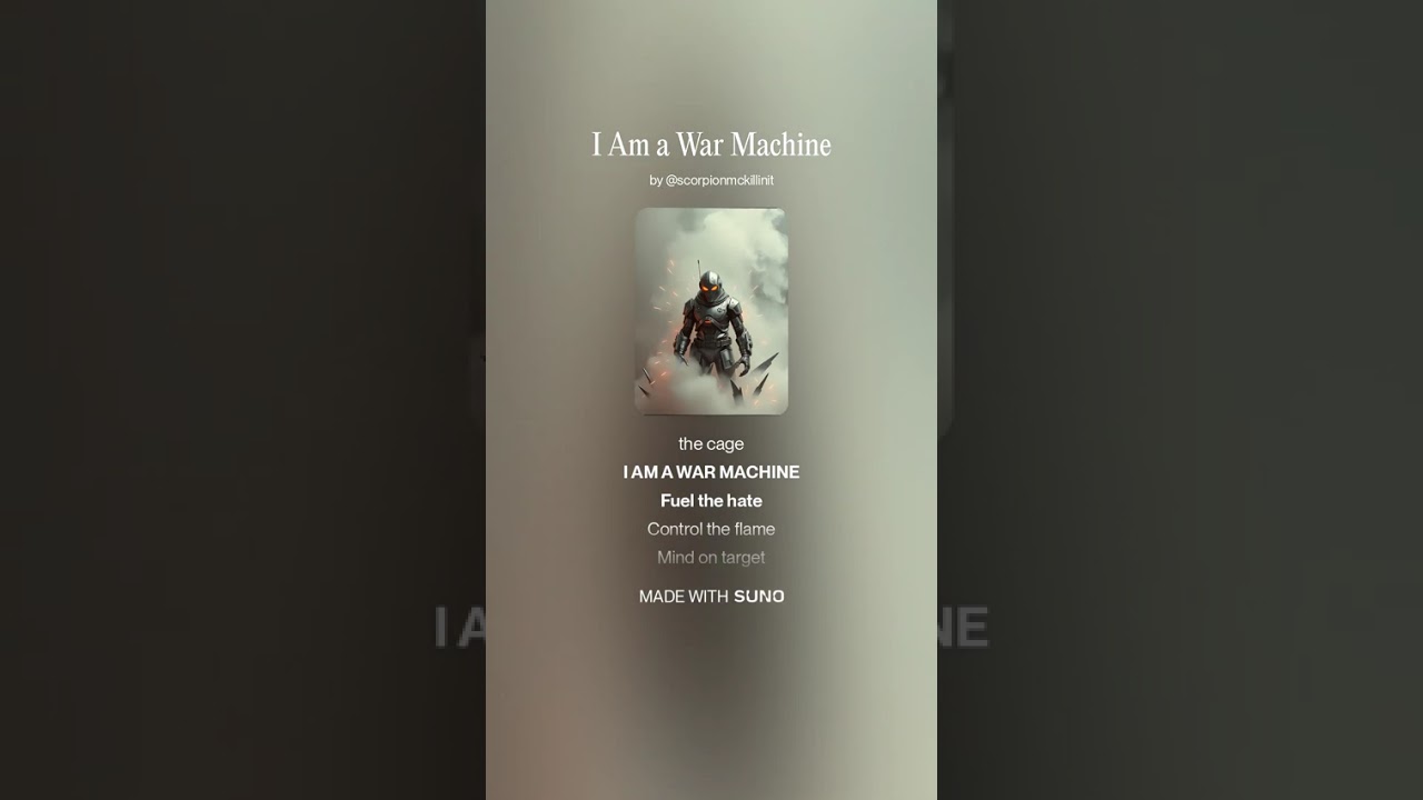 I Am a War Machine, heavy metal, not Kiss version