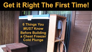 Get it Right the First Time  6 Things You MUST Know Before Building a Chest Freezer Cold Plunge