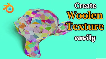 Create Woolen or Velvet Texture | Easy Method | Noise Texture & Voronoi Texture | Blender 2.9x Eevee
