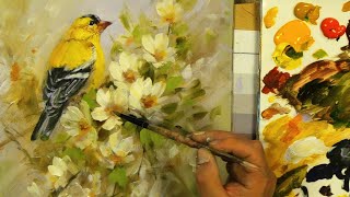 Painting Birds Challenge  Goldfinch