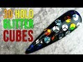 3D Holographic Glitter Cube Nail Art Design