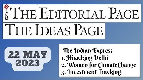 22nd May 2023 | Gargi Classes The Editorials & Idea Analysis | By R.K. Lata