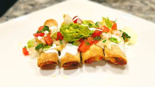 Easy Air Fryer Taquitos | Vegetarian Taquitos in air fryer | beans Taquitos