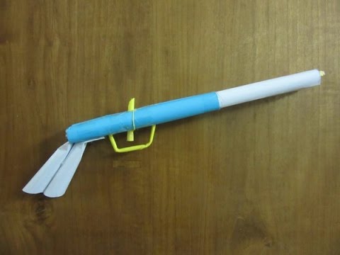 Wie man eine einfache Papier Shotgun, dass Shoots Gummiband - Easy Tutorials