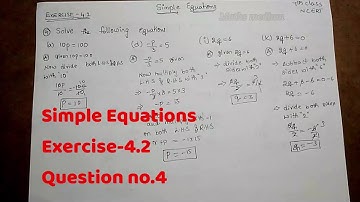 Exercise-4.2 Question no.4-Simple Equations/7th Class /ncert