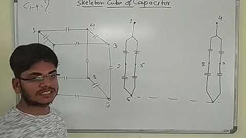 Equivalent capacitance across any side of skeleton cube of capacitor ll