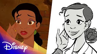Princess And The Frog Side By Side  Disney