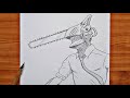 How to draw Chainsaw Man | Chainsaw Man step by step | easy tutorial