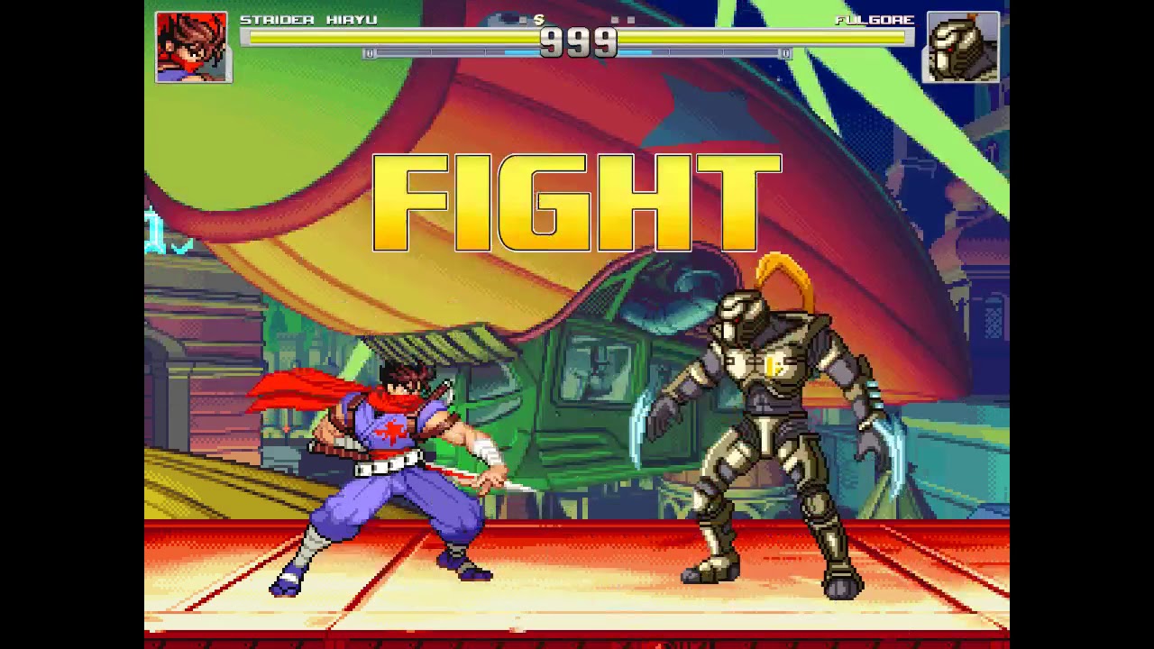 NICK54222 MUGEN: Strider Hiryu (me) VS Fulgore