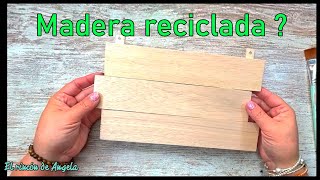 Cuadro de madera reciclada ♻️Decoupage fácil ♻️DIY manualidades y reciclaje