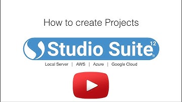 Studio Suite 12 - How to create Projects