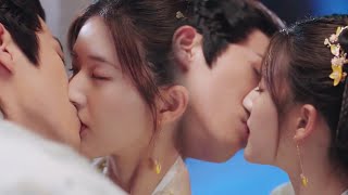 Passionate kiss made them immersed in each other's lips, their ears flushed 💖Zhao Lusi