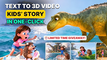 Shock! Create 3D Kids’ Story Video with One Click & AI | Giveaway Inside!