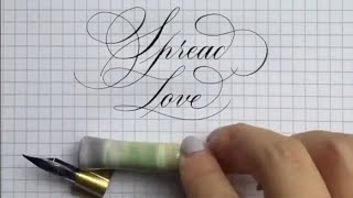 Super Satisfying Copperplate Calligraphy Compilation #2