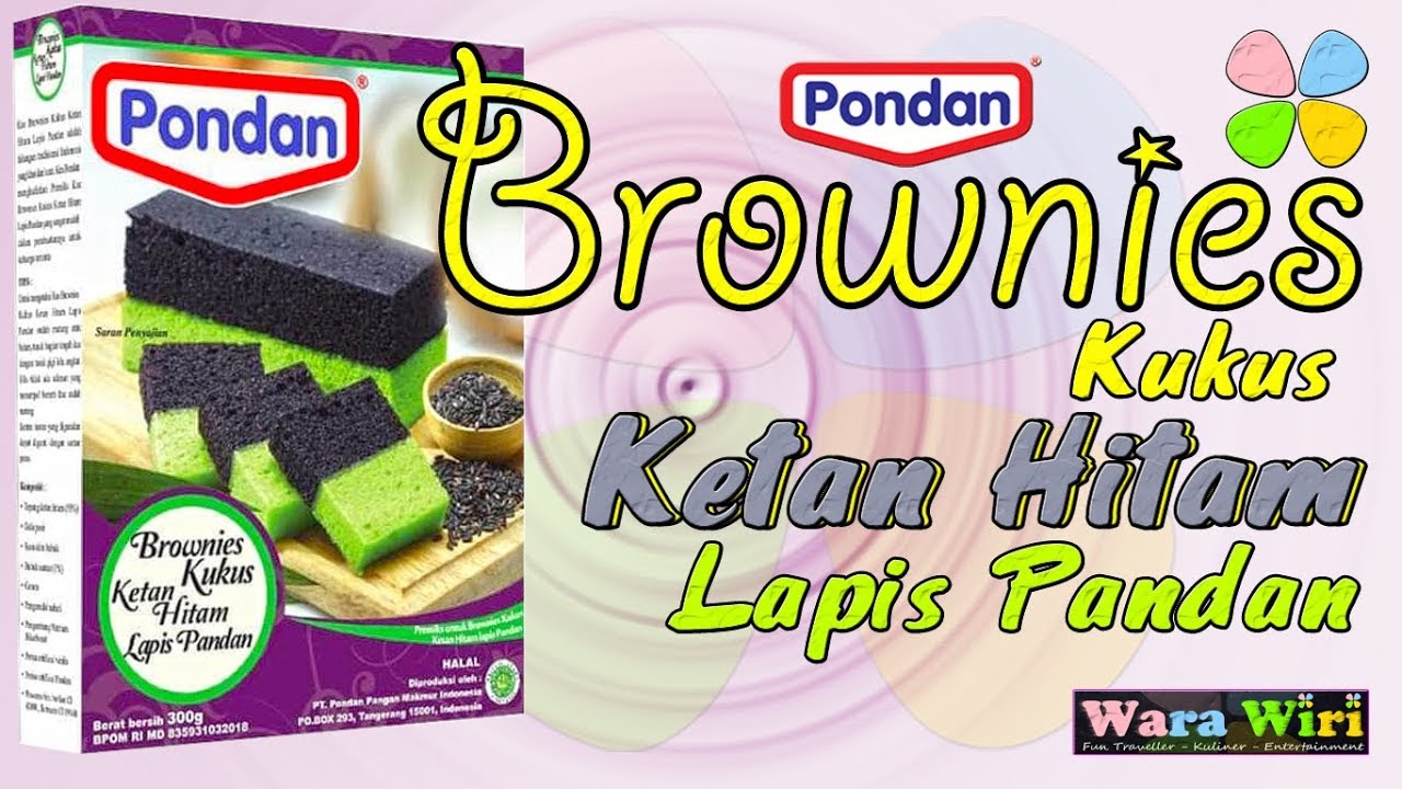 Daily Cook 16 Brownies  Ketan  Hitam  Lapis Pandan 