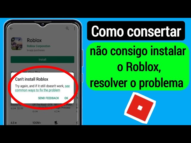Como corrigir Não é possível instalar o Roblox na Play Store (2023)