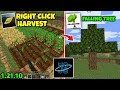 Right Click Harvest &amp; Falling Tree Mod 1.21.10 Mojo Launcher 🤯 